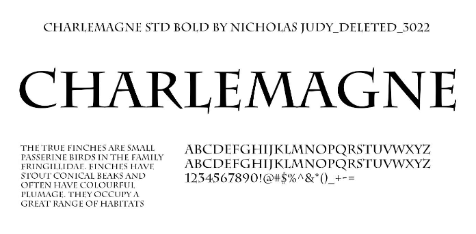 charlemagne-std-font