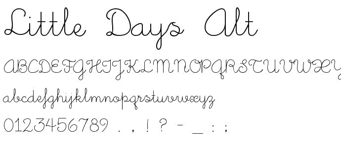 Little Days Font