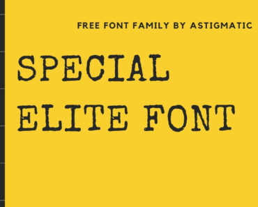 Special Elite Font