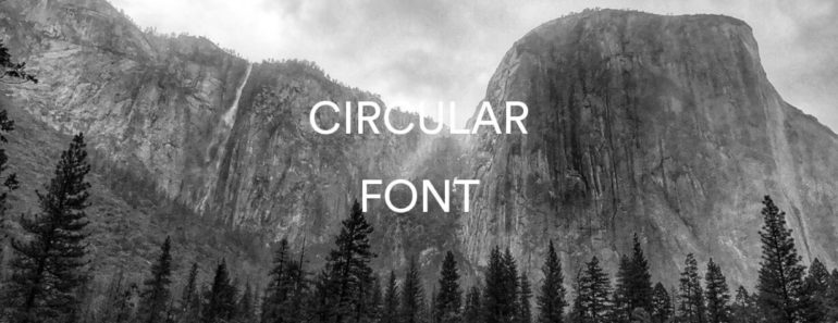 Circular Font