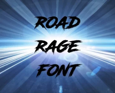 Road Rage Font