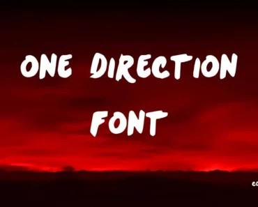 One Direction Font