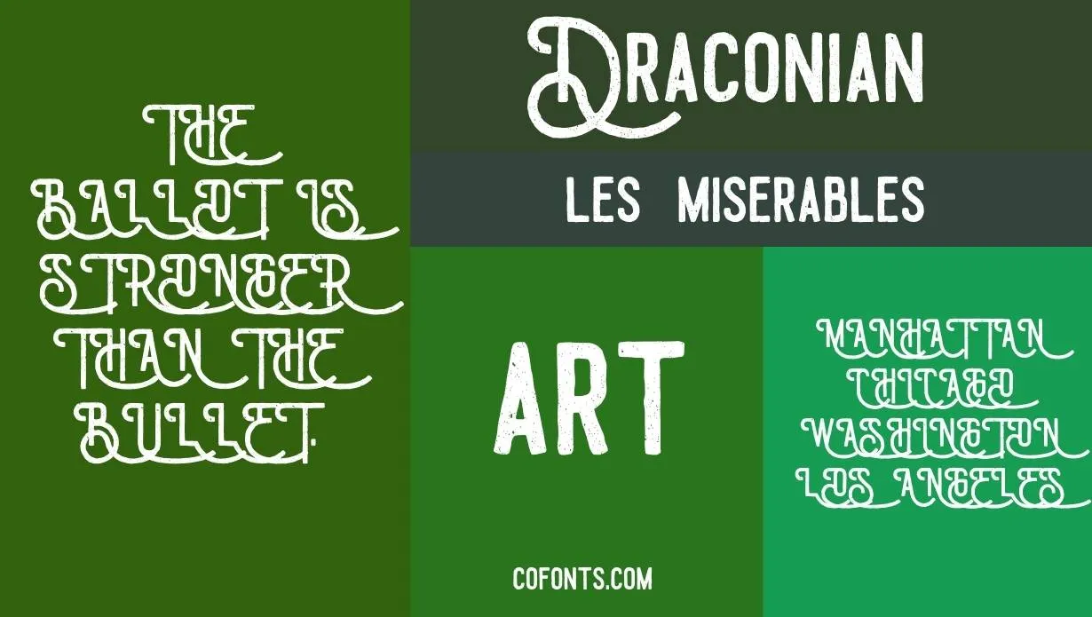 draconian font