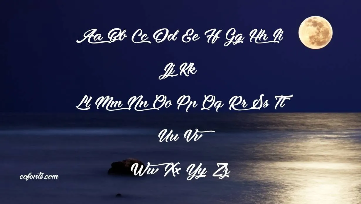 Moonlights on the Beach font