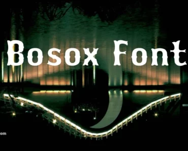 Bosox Font