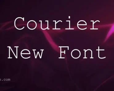 Courier New Font