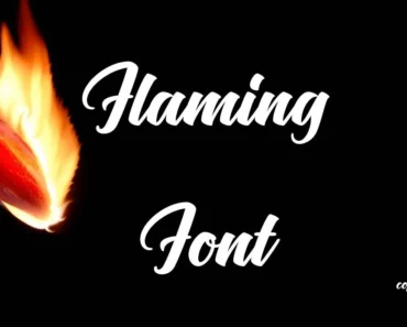 Flaming Font