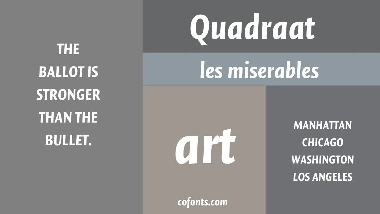 Quadraat Sans Font