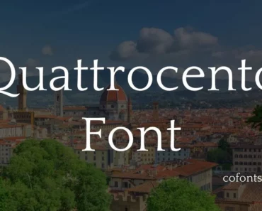 Quattrocento Font