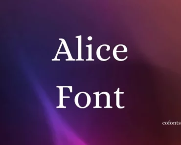 Alice Font