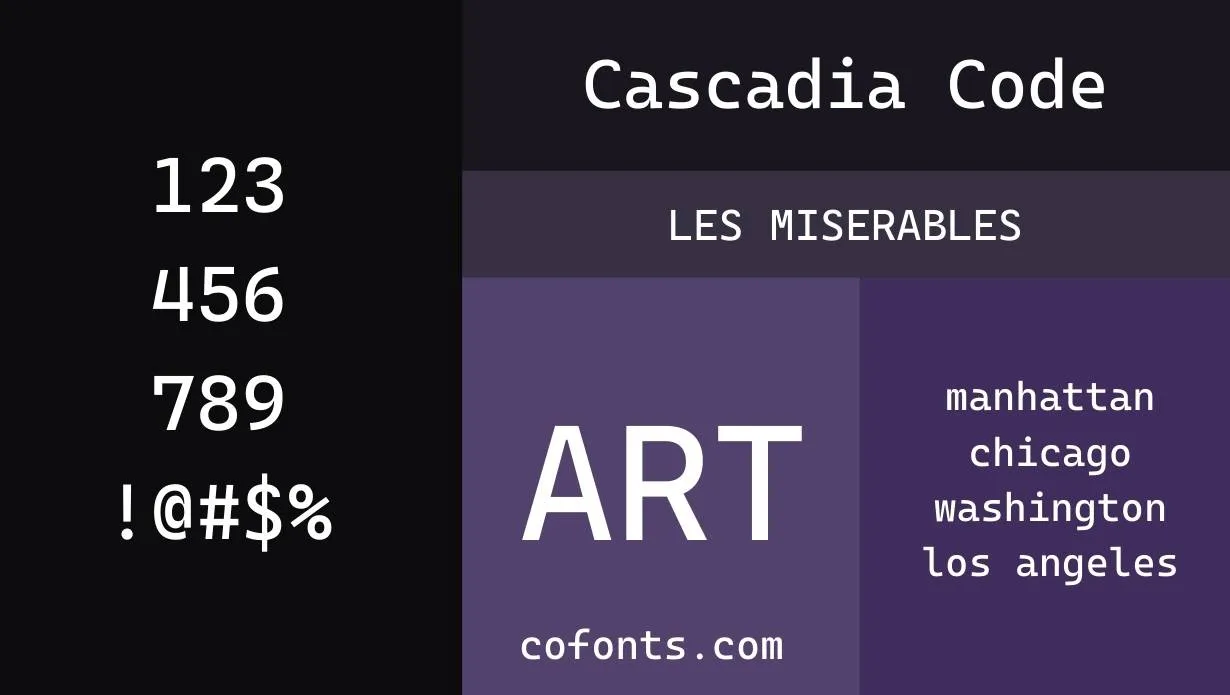 Cascadia Code Font