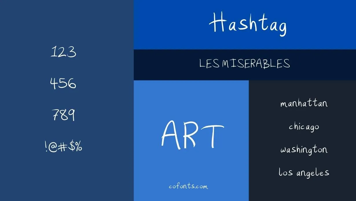 Hashtag Font