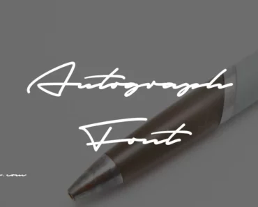 Autograph Font