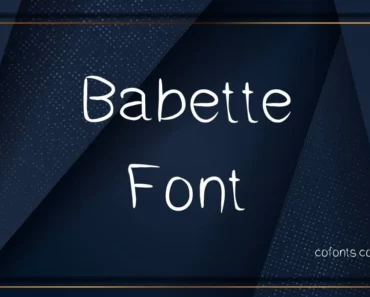 Babette Font