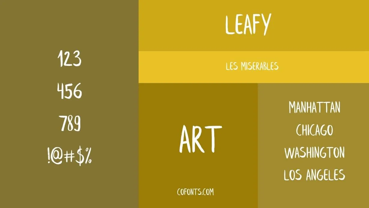 Leafy Font