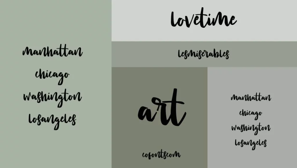 Lovetime Font Family View