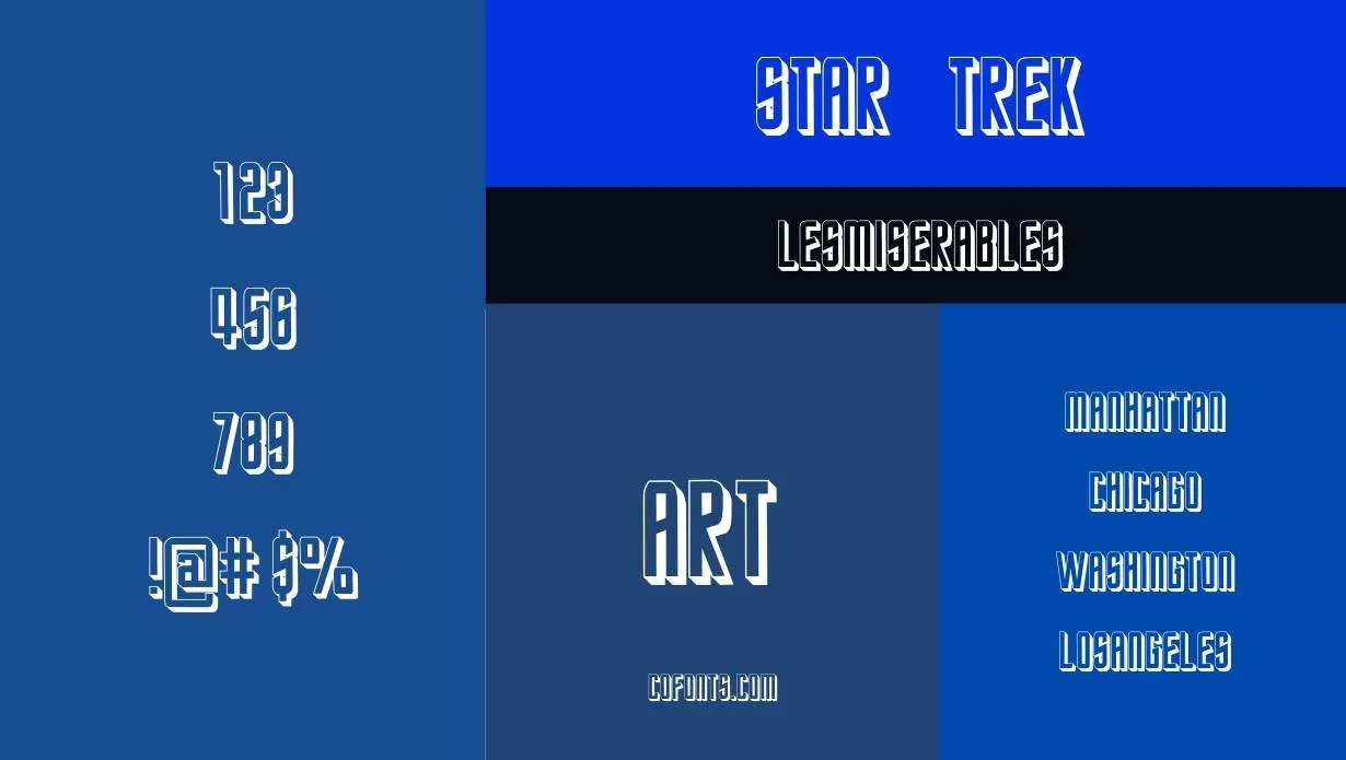 Star Trek Font Family View