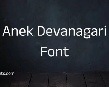 anek devanagari font