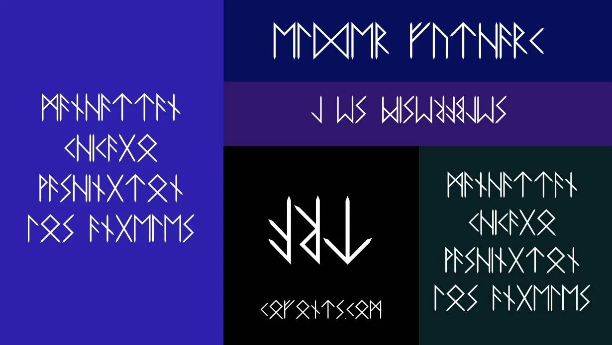 Elder Futhark Font Family View