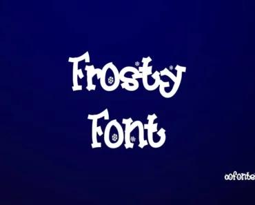 Frosty Font