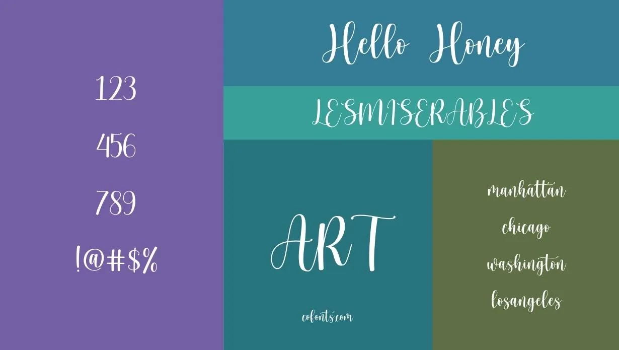 Hello Honey Font Family View