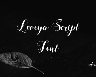 Loveya Script Font