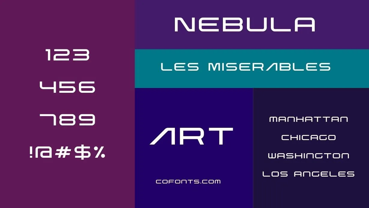 Nebula Font Family View