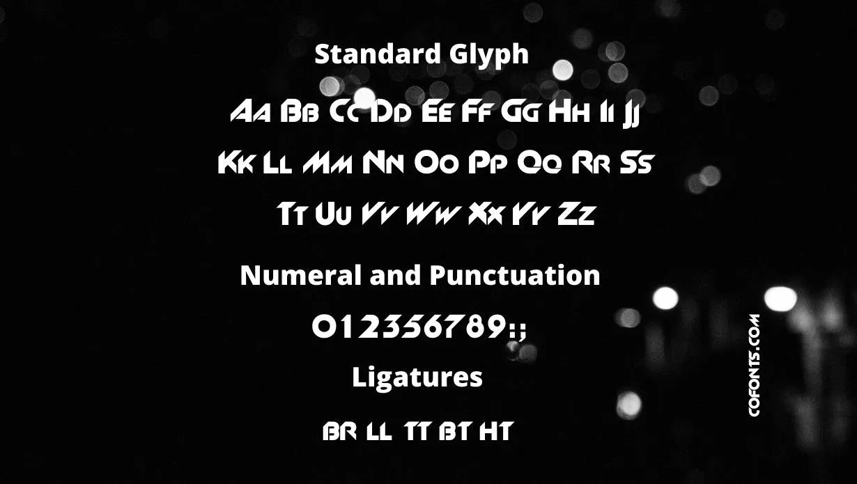 Slant Font Family View