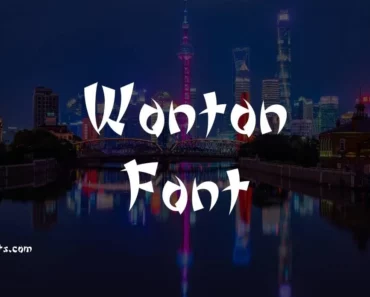 Wonton Font