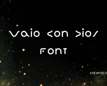 Vaio Con Dios Font