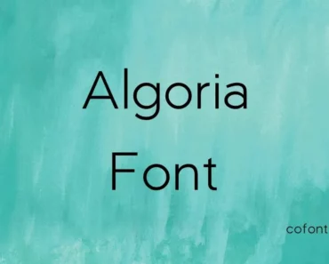 algoria font