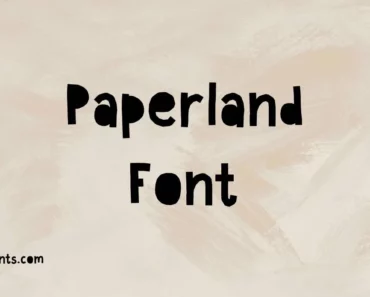 Paperland Font