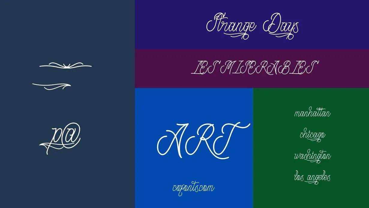 Strange Days Font Family View