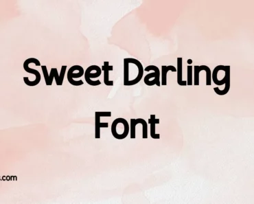 Sweet Darling Font