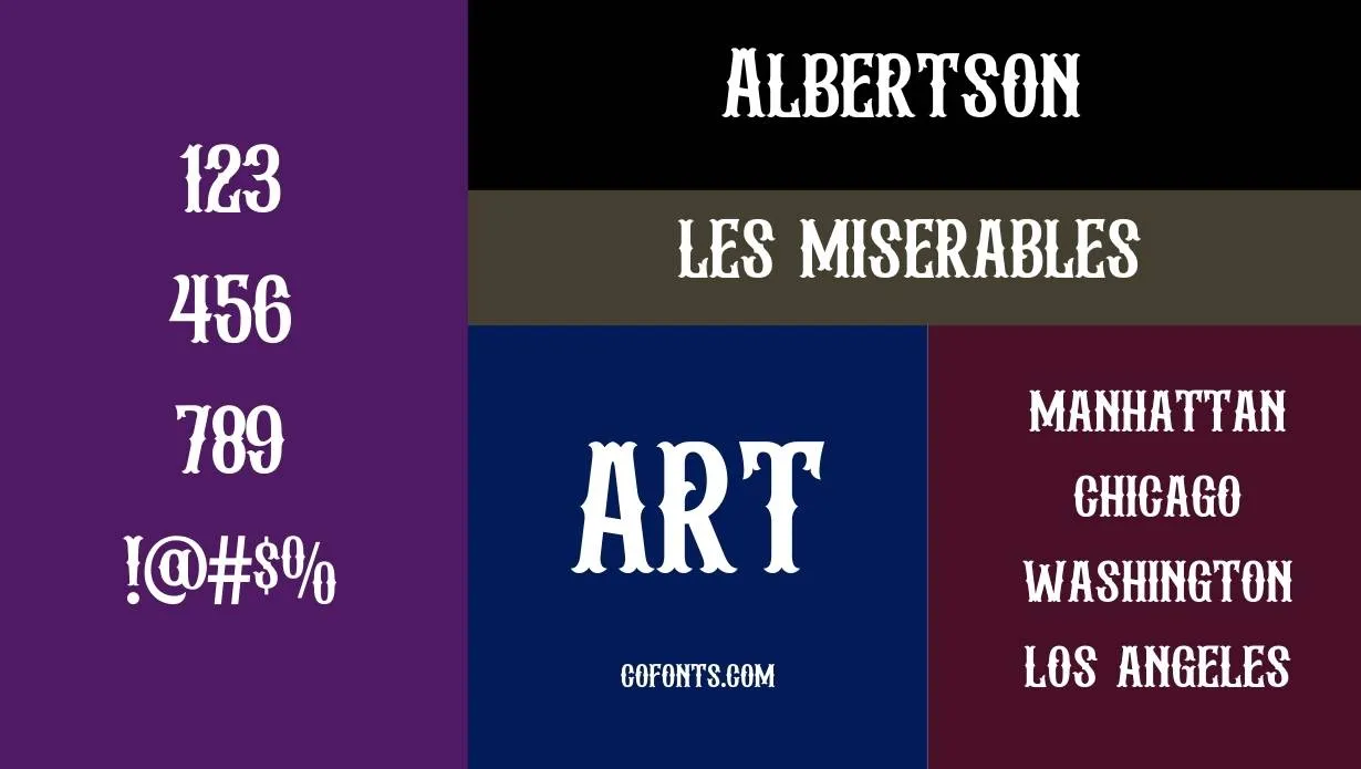 Albertson Font Family View