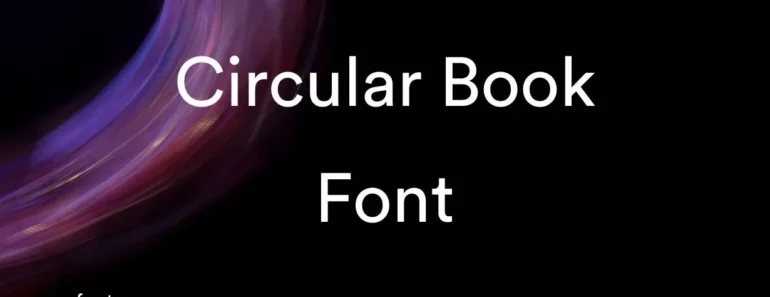 Circular Book Font