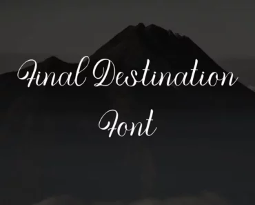 Final Destination Font