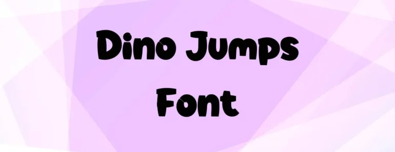 Dino Jumps Font