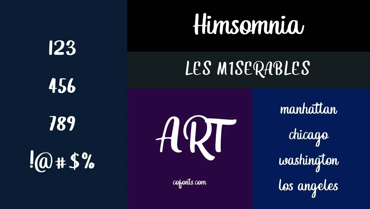 Himsomnia Font Family View