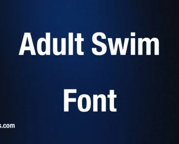 Adult Swim Font