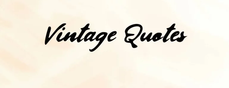 Vintage Quotes Font